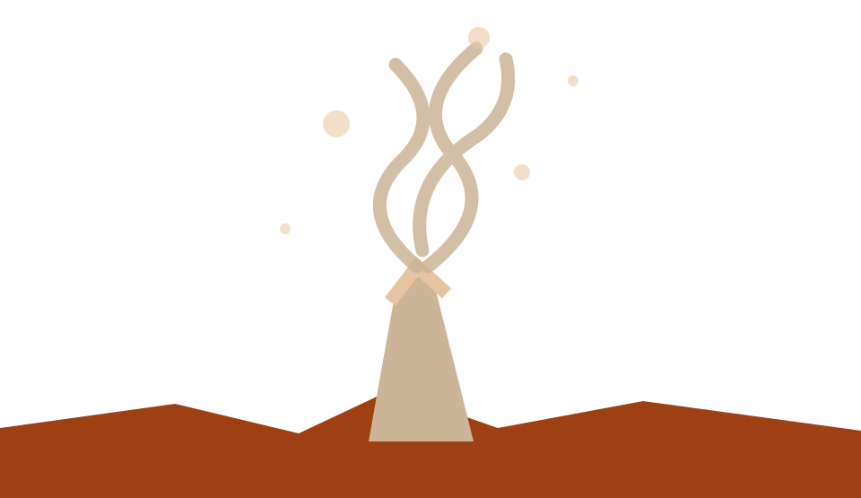 Illustration of a hydrothermal vent releasing mineral-rich fluids
